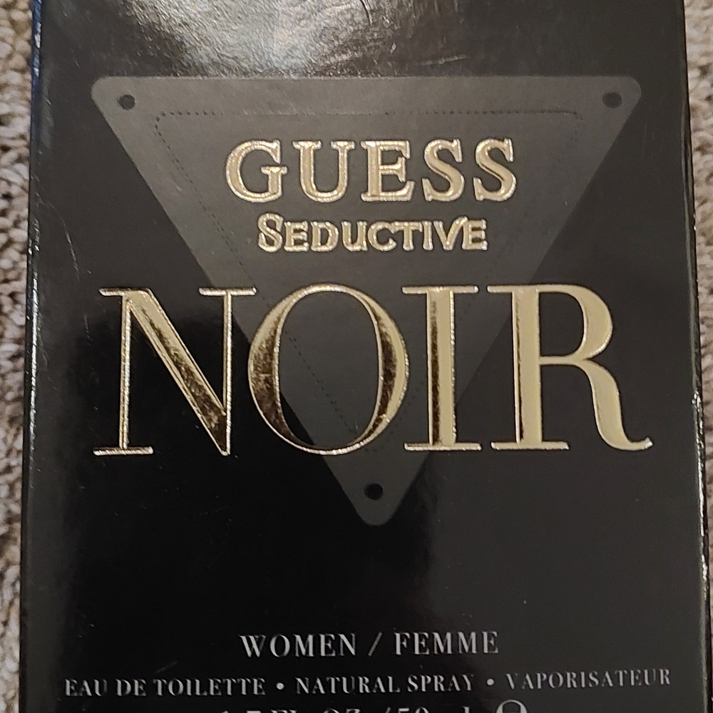 Guess Noir Eau de Toilette - Black and Gold Packaging